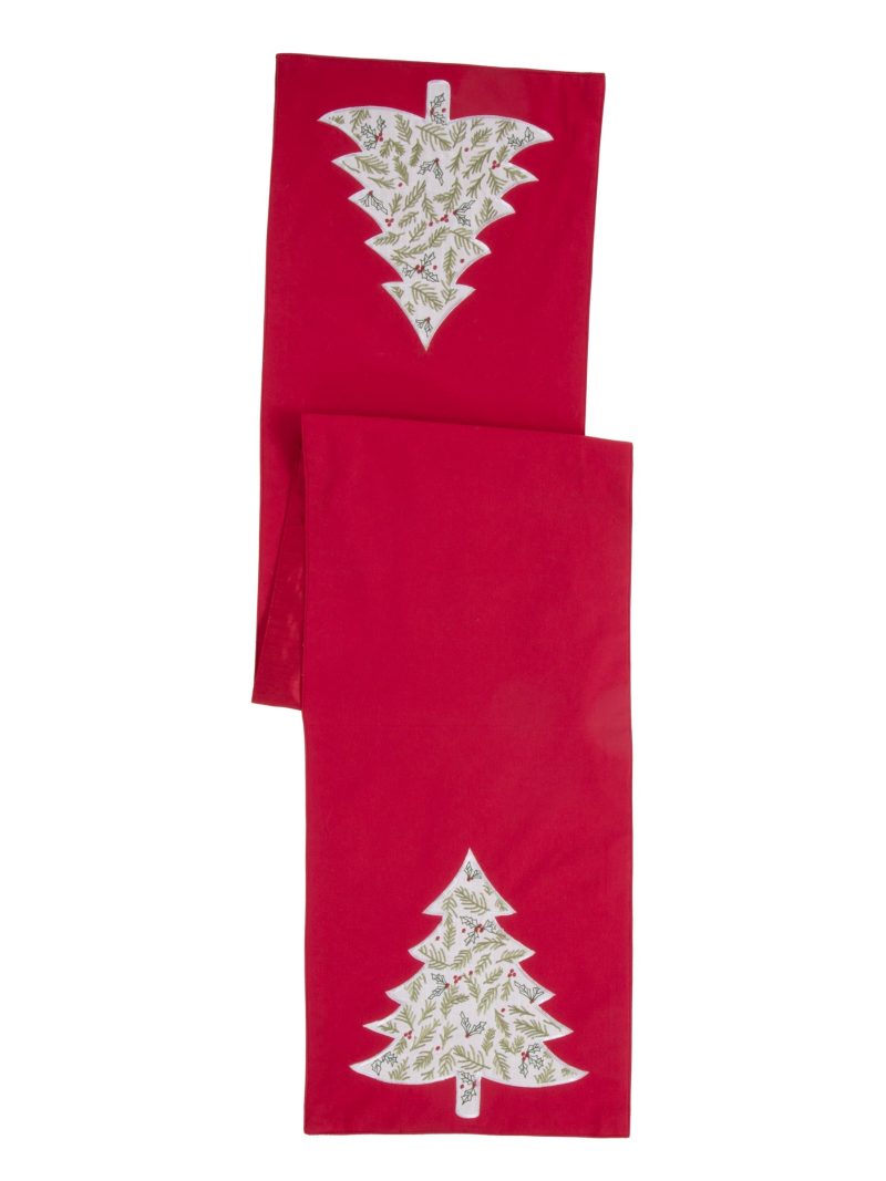 Bayberry Holly & Pine Tree 14X72 Table Runner